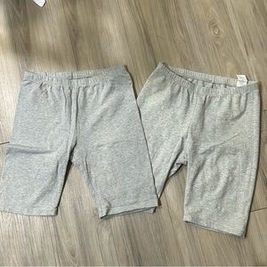 Children's Place Grey Biker Shorts Girls Large 10/12
